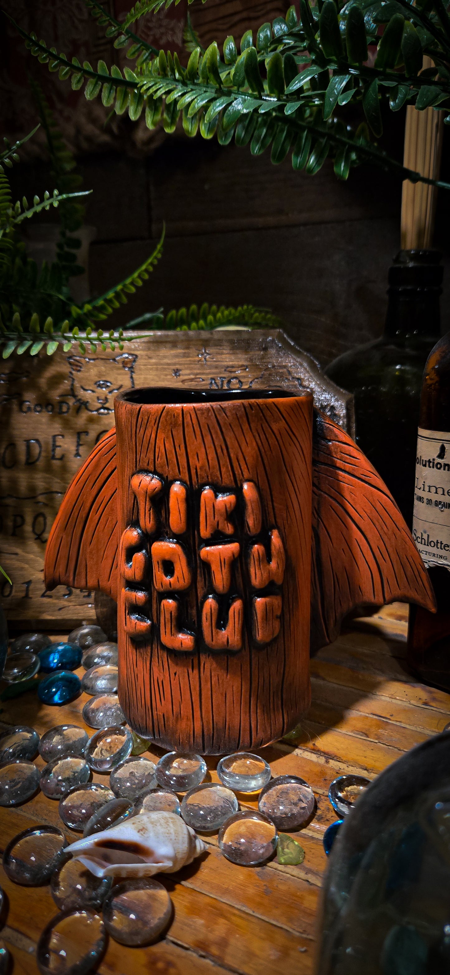 Tiki Goth Club Jack'O'lantern Mug