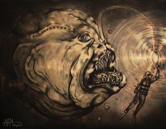 The Adventures of Scuba Dude: Angler Fish Encounter